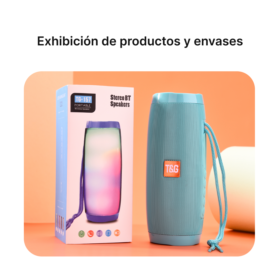 Altavoz Bluetooth con FM, LED Multicolor y Conexión de Audio BS016 - Yesmart