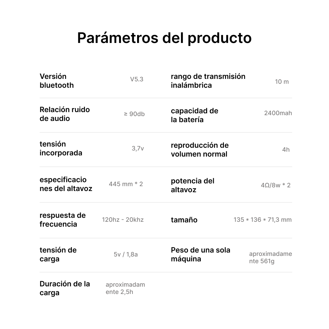 Altavoz Bluetooth con FM, TWS, LED Multicolor y Entrada LINE IN BS014 - Yesmart