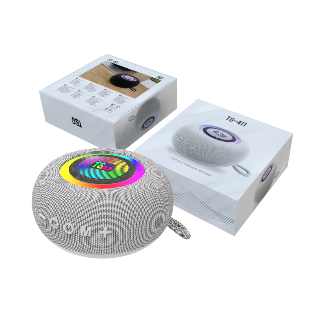 Altavoz Bluetooth con FM, TWS, LED Multicolor y Entrada LINE IN BS014 - Yesmart