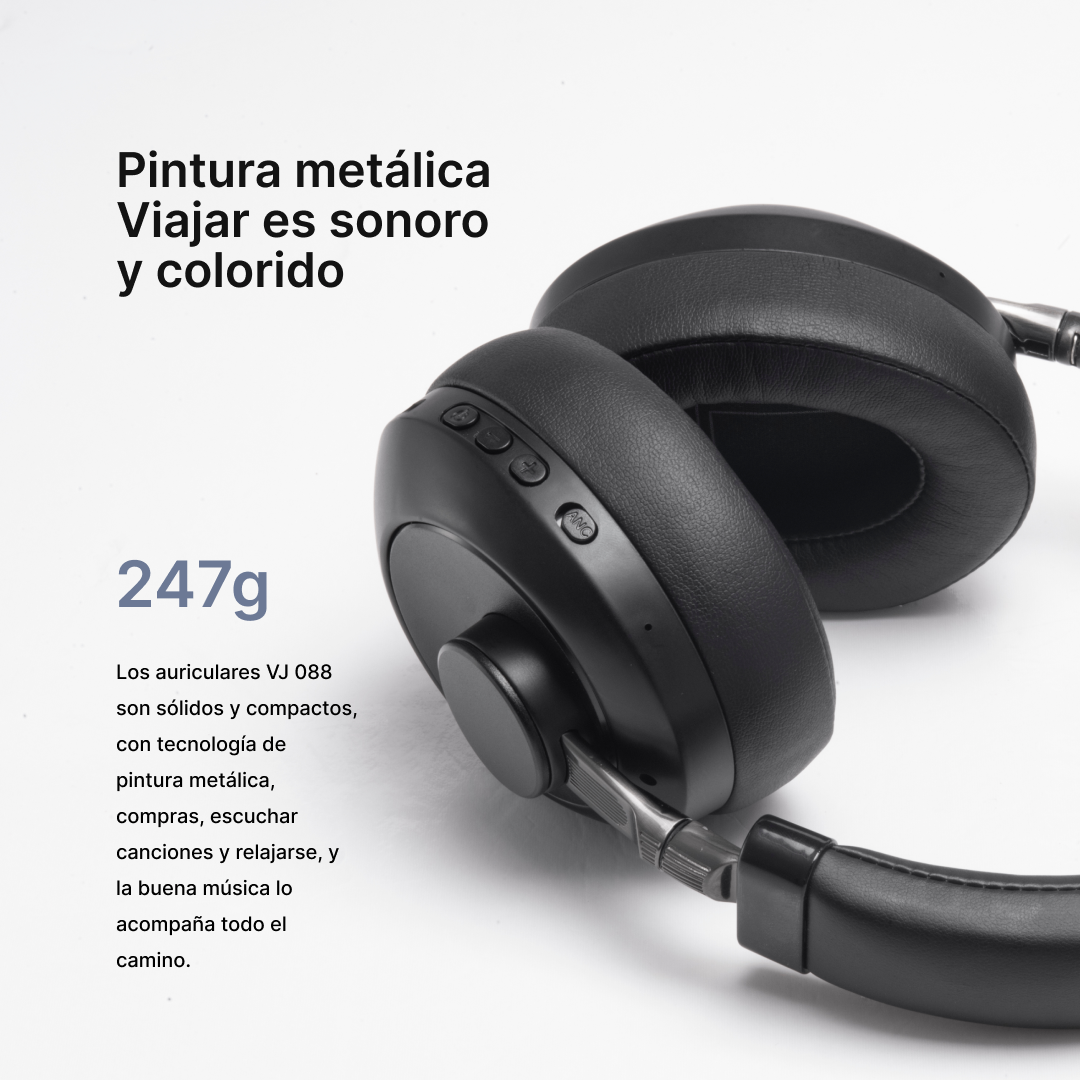 Auriculares Bluetooth Plegables con Micrófono ANC y Conexión Inalámbrica BH022 - Yesmart