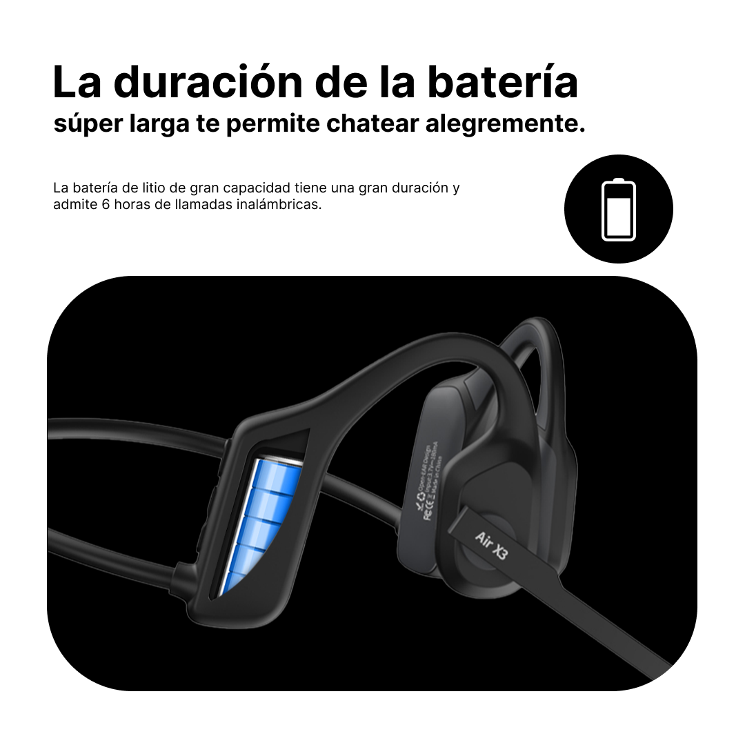 Auriculares Micrófono a prueba de agua banda antisudor para micrófono con reducción de ruido auriculares abiertos -BC001 - Yesmart