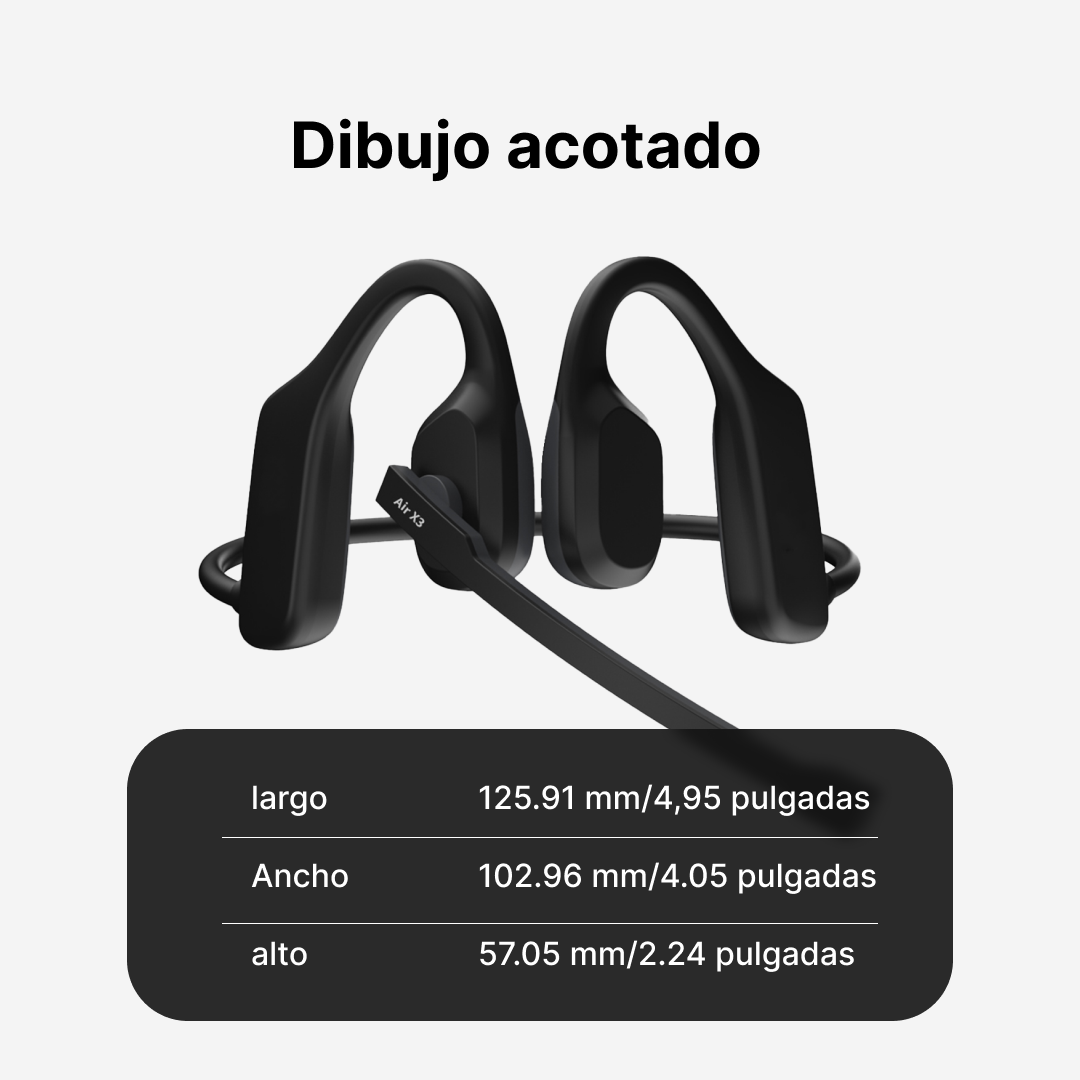 Auriculares Micrófono a prueba de agua banda antisudor para micrófono con reducción de ruido auriculares abiertos -BC001 - Yesmart