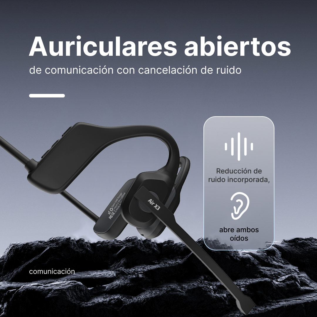 Auriculares Micrófono a prueba de agua banda antisudor para micrófono con reducción de ruido auriculares abiertos -BC001 - Yesmart