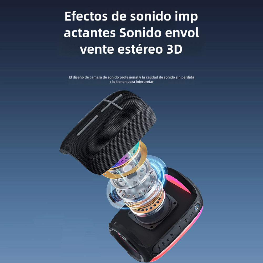 Altavoz Bluetooth luz ajustable soporte Tf card Speaker box -BS006 - Yesmart