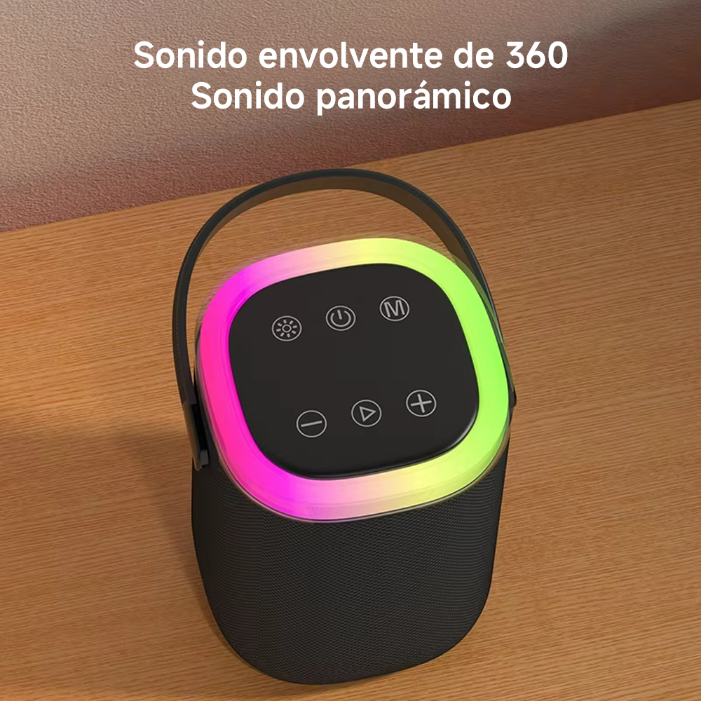 Altavoz Bluetooth inalámbrico al aire libre camping deslumbrante altavoz ajustable soporte de radio FM tarjeta TF -BS004 - Yesmart