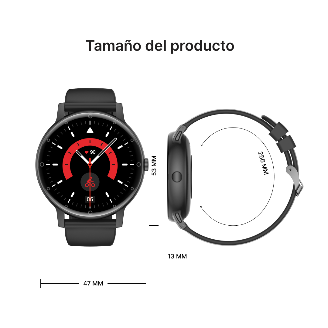 Reloj inteligente con Pantalla TFT 1.39'', Monitoreo de Salud y Modos Deportivos -SW016 - Yesmart