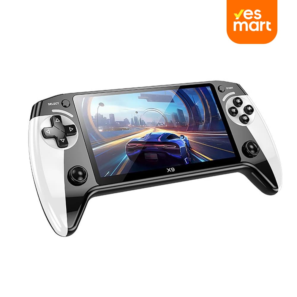 Consola de Videojuegos Portátil X9 con Pantalla Grande de 5.5", Retro Arcade, 8 Emuladores, WiFi para GBA/FC AJ006