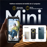 Teléfono inteligente Ulefone Armor Mini 20 Pro 5G 4.7" Rugged Phone, 64MP Night Camera, Android 14 Smartphone, 6200mAh Battery, LED Light -SP001 - Yesmart