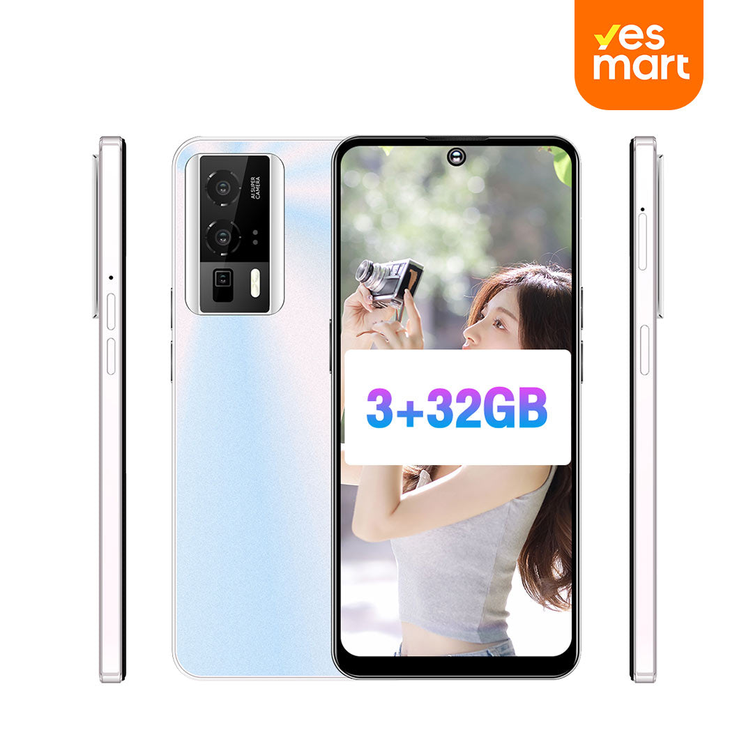 Teléfono inteligente Android 4G, 6.53'' HD, 3GB RAM+32GB ROM, Cámara 13MP+2MP, Dual SIM, Batería 3250mAh con Carga Rápida -SP006