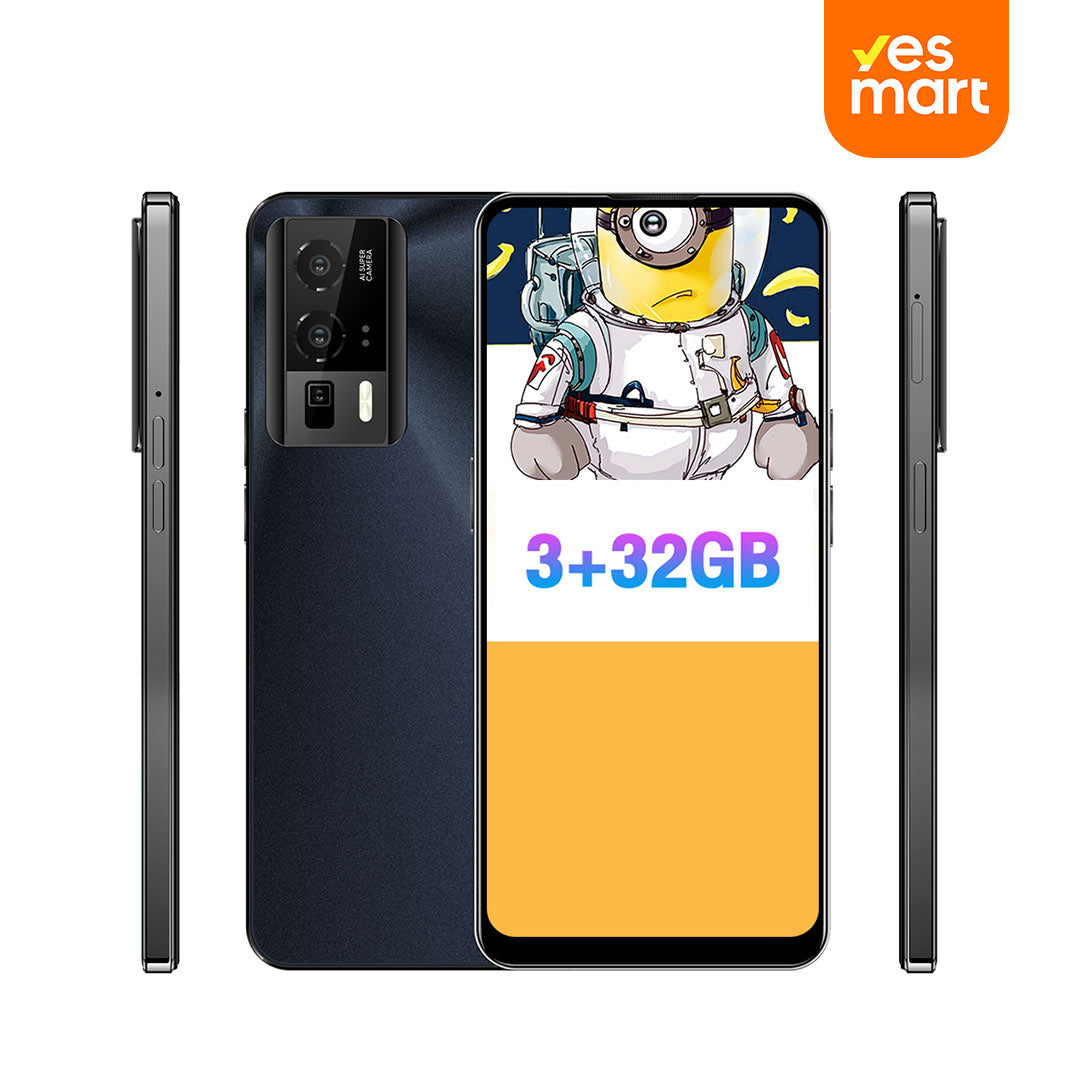 Teléfono inteligente Android 4G, 6.53'' HD, 3GB RAM+32GB ROM, Cámara 13MP+2MP, Dual SIM, Batería 3250mAh con Carga Rápida -SP006