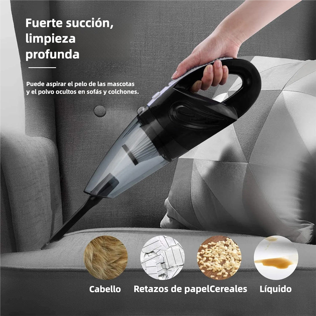 Twotrees Aspiradora de Mano Inalámbrica Portátil - Potente Succión 4000Pa, Carga Rápida, Batería de Larga Duración, Filtro HEPA Lavable, Capacidad de 300ml - AE002