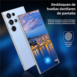 Teléfono inteligente Android 14, 4GB+128GB ROM, 240MP+80MP, Pantalla 6.6", Batería 4500mAh, Dual SIM Desbloqueado -SP003 - Yesmart