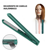 Mini Plancha de Pelo Dual Propósito DualGlam, Rizador y Alisador de Cabello, Compacto y Portátil, USB Recargable - SE003