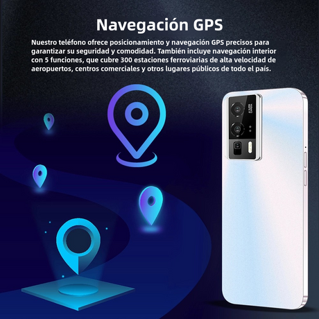 Teléfono inteligente Android 4G, 6.53'' HD, 3GB RAM+32GB ROM, Cámara 13MP+2MP, Dual SIM, Batería 3250mAh con Carga Rápida -SP006 - Yesmart
