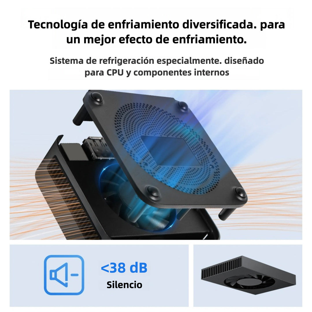 Ninkear Mini PC MBOX 11, Intel Twin Lake N150, 16GB RAM, 512GB SSD, Windows 11, Pantalla Doble 4K, WiFi 5, Bluetooth 5.0