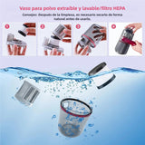 Aspiradora de Mano Inalámbrica para Cama - Limpieza Eficaz de Colchones, Sofás y Más, Con Succión Potente 8KPa, Filtro HEPA Lavable, Esterilización UV - AE003
