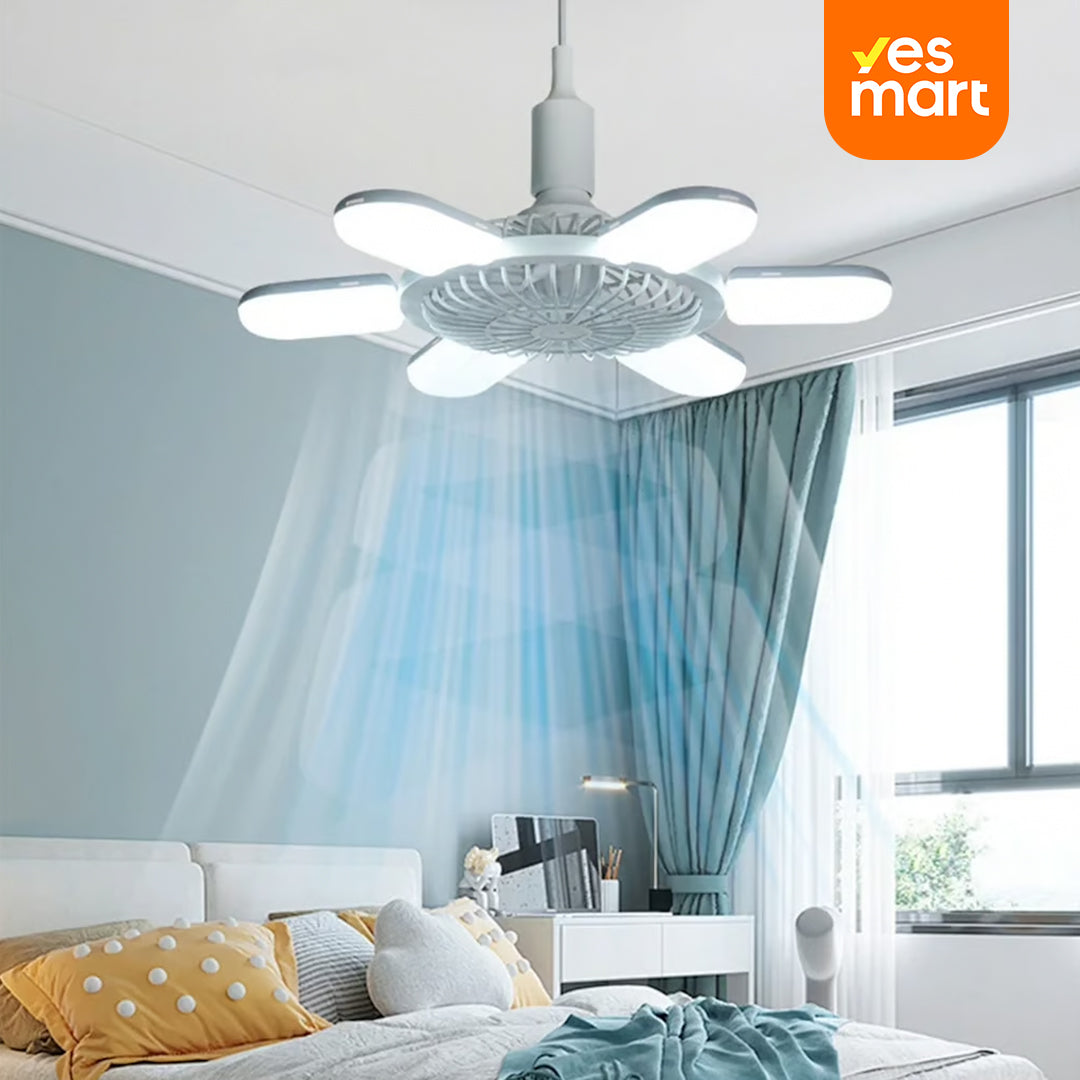 Bombilla Ventilador E27 con Control Remoto – Iluminación y Ventilación Eficiente - VM009