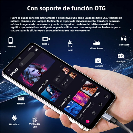 Teléfono inteligente Android 4G, 6.53'' HD, 3GB RAM+32GB ROM, Cámara 13MP+2MP, Dual SIM, Batería 3250mAh con Carga Rápida -SP006 - Yesmart
