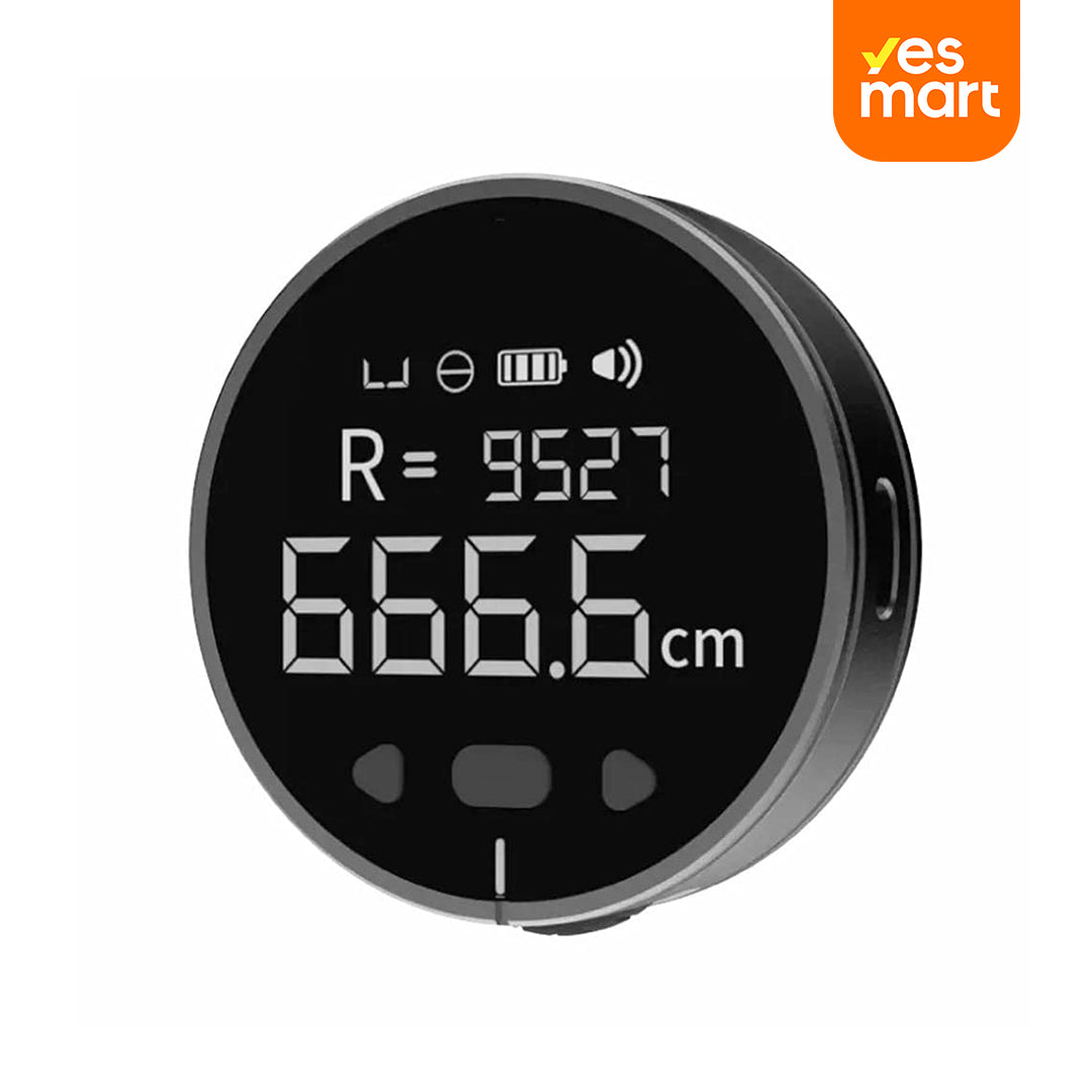 Cinta Métrica Digital Electrónica 324 Pies con Pantalla LCD – Regla Inteligente Recargable para Medición de Superficies Planas y Curvas - HE004