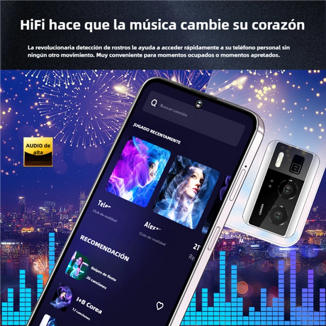 Teléfono inteligente Android 4G, 6.53'' HD, 3GB RAM+32GB ROM, Cámara 13MP+2MP, Dual SIM, Batería 3250mAh con Carga Rápida -SP006 - Yesmart