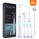 Limpiador Ultrasónico de Placa para Dientes, Removedor de Manchas Dentales con Luz LED, Kit para Blanqueo de Dientes para Niños y Adultos, 3 Modos - CS001