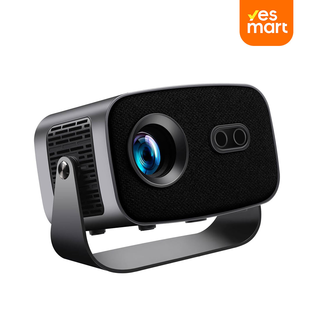 Proyector Portátil Full HD 4K 1080P con Enfoque Automático y Corrección de Trapezoide - Rotación de 145°, Conectividad HDMI/USB - PP003