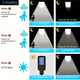 Lámpara LED Solar con Sensor de Movimiento 1000000LM, Luz Exterior para Jardín, Calle y Pared, Resistente a Todo Clima – JP001