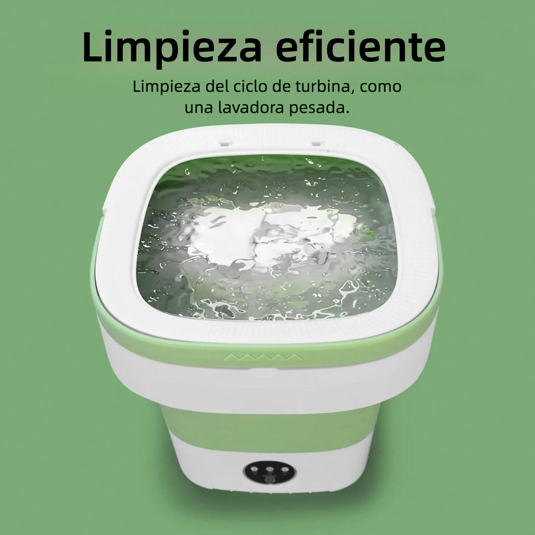 Lavadora Portátil Plegable de 15 L – Mini Lavadora con Cesta Centrífuga, 3 Modos de Lavado, Diseño Compacto para Ropa Ligera, Ideal para Casa, Departamento y Viaje – LP002