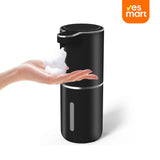 Dispensador Automático de Jabón – Dispensador de Jabón Espumoso Sin Contacto de 400ml, Recargable por USB, Montaje en Pared, 4 Niveles de Ajuste de Espuma para Baño y Cocina – AH007