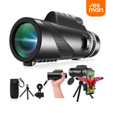 Telescopio Monocular de Alta Potencia 80x100, Compatible con Teléfonos Inteligentes, con Trípode y Prismas BAK-4, Ideal para Senderismo, Caza, Observación de Estrellas y Aves - HM003