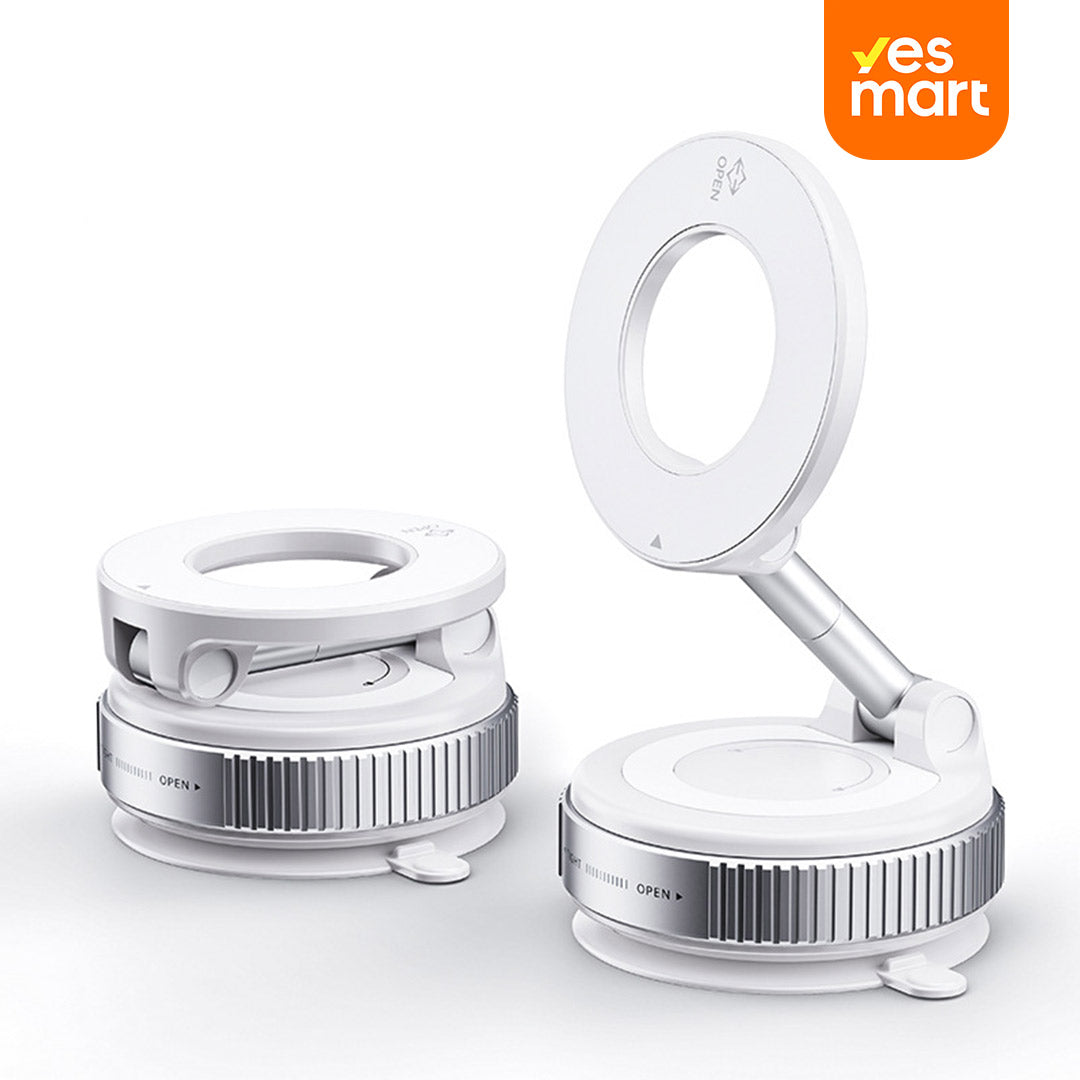 Soporte Magnético para Teléfono de Automóvil con Succión Súper Fuerte MagSafe 360° - Montaje con Ventosa para Vehículos, Compatible con iPhone y Android - SC006