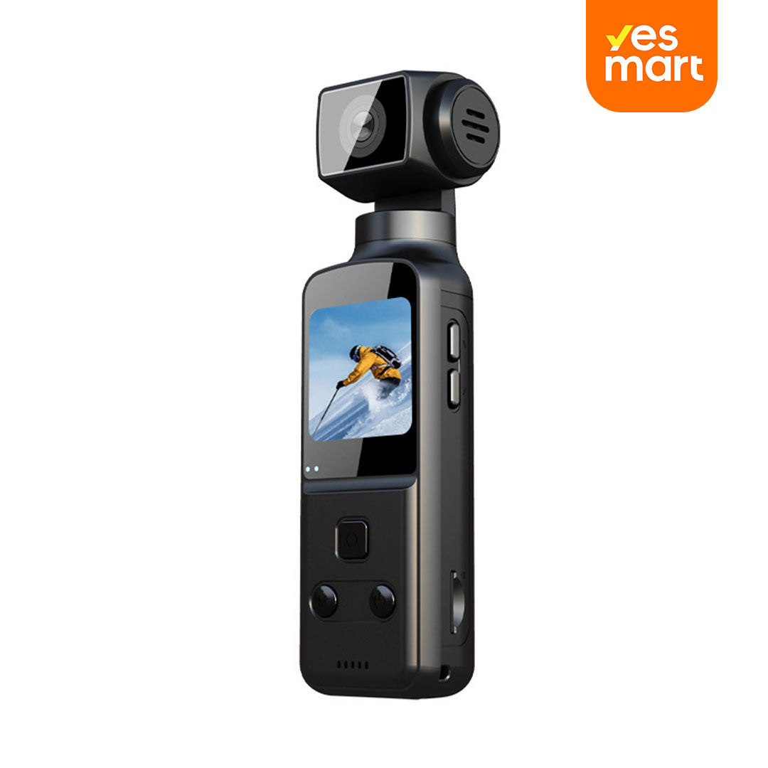 Cámara Corporal 4K con Micrófono Externo y Rotación de 270° - Cámara Compacta para Actividades al Aire Libre y Uso Personal – CC011