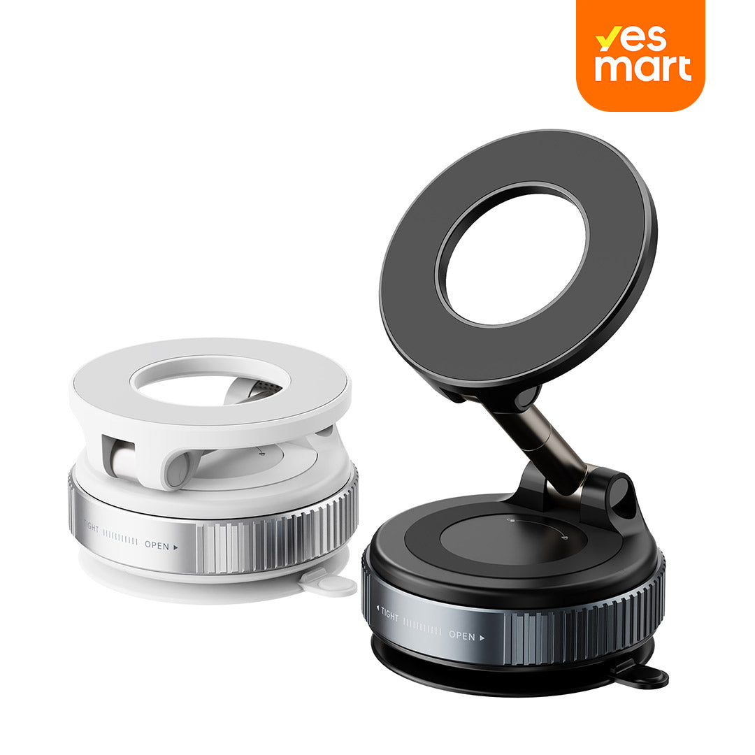 Soporte Magnético para Teléfono de Automóvil con Succión Súper Fuerte MagSafe 360° - Montaje con Ventosa para Vehículos, Compatible con iPhone y Android - SC006