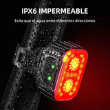 Juego de Luces para Bicicleta Recargables Súper Brillantes con 8+12 Modos, Impermeables IPX6 y Batería de Larga Duración - CL005