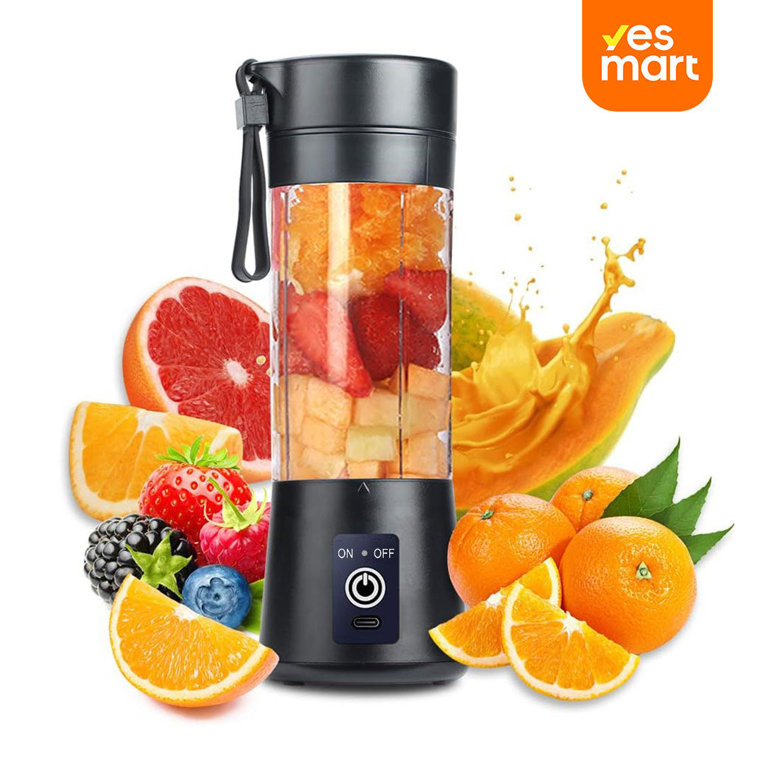 Mini Licuadora Portátil USB-C Recargable 12 Oz, Sin BPA, para Batidos y Smoothies, con Tapa a Prueba de Fugas - EJ002