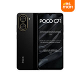 Smartphone POCO C71 con pantalla de 6.88 pulgadas, cámara de 32MP, batería de 5200mAh, Android 15 y procesador Octa-Core