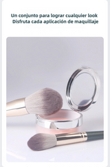 Set de 14 brochas de maquillaje | Suaves, completas, ideal para principiantes