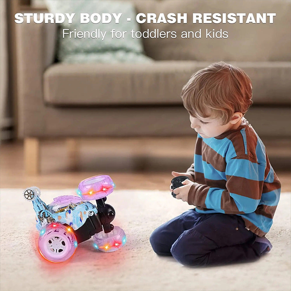 Carro de control remoto 360° para niños | Acrobático, con luces, 2.4G