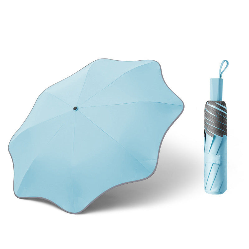 Paraguas plegable 3 en 1 | Antipinchazo, reflectante, para sol y lluvia