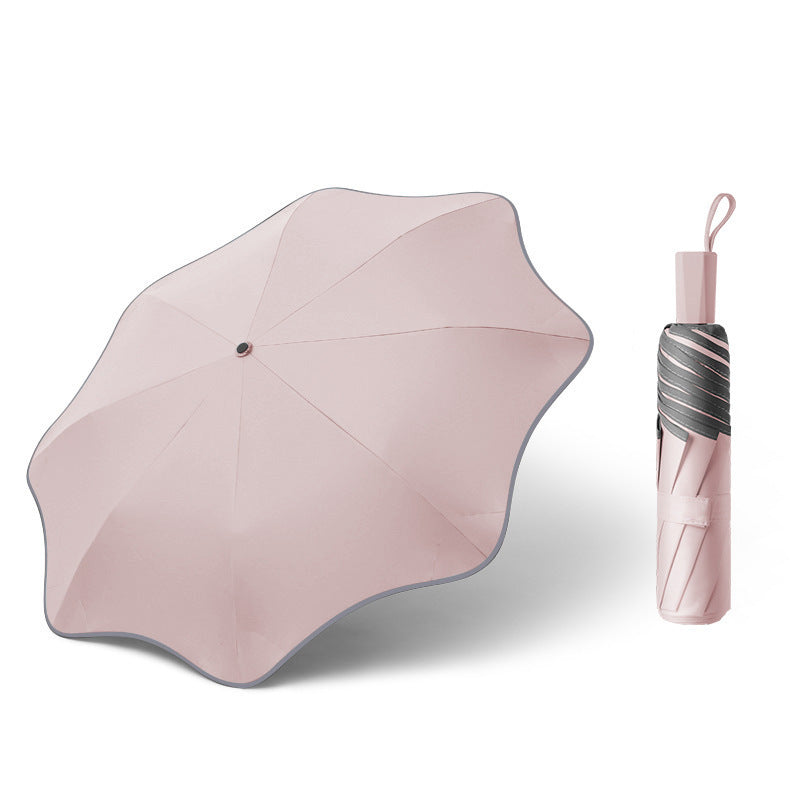 Paraguas plegable 3 en 1 | Antipinchazo, reflectante, para sol y lluvia
