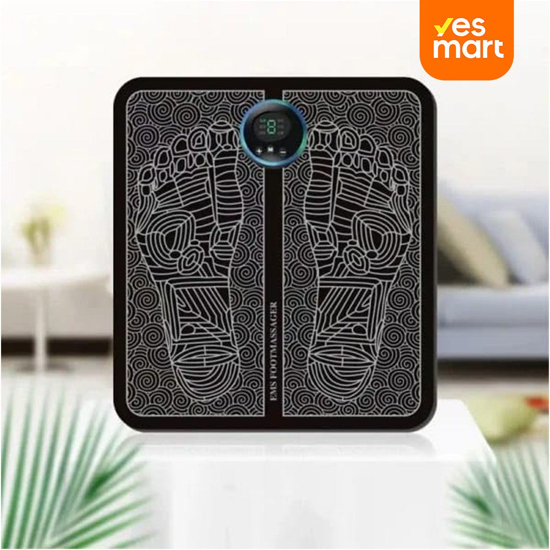 Masajeador de Pies Portátil – Alivio Relajante con 6 Modos, Pulso Profundo, 15 Minutos de Masaje Personalizado, Pantalla y Control Fácil – PR005