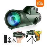 Telescopio Monocular de Alta Potencia 80x100, Compatible con Teléfonos Inteligentes, con Trípode y Prismas BAK-4, Ideal para Senderismo, Caza, Observación de Estrellas y Aves - HM003