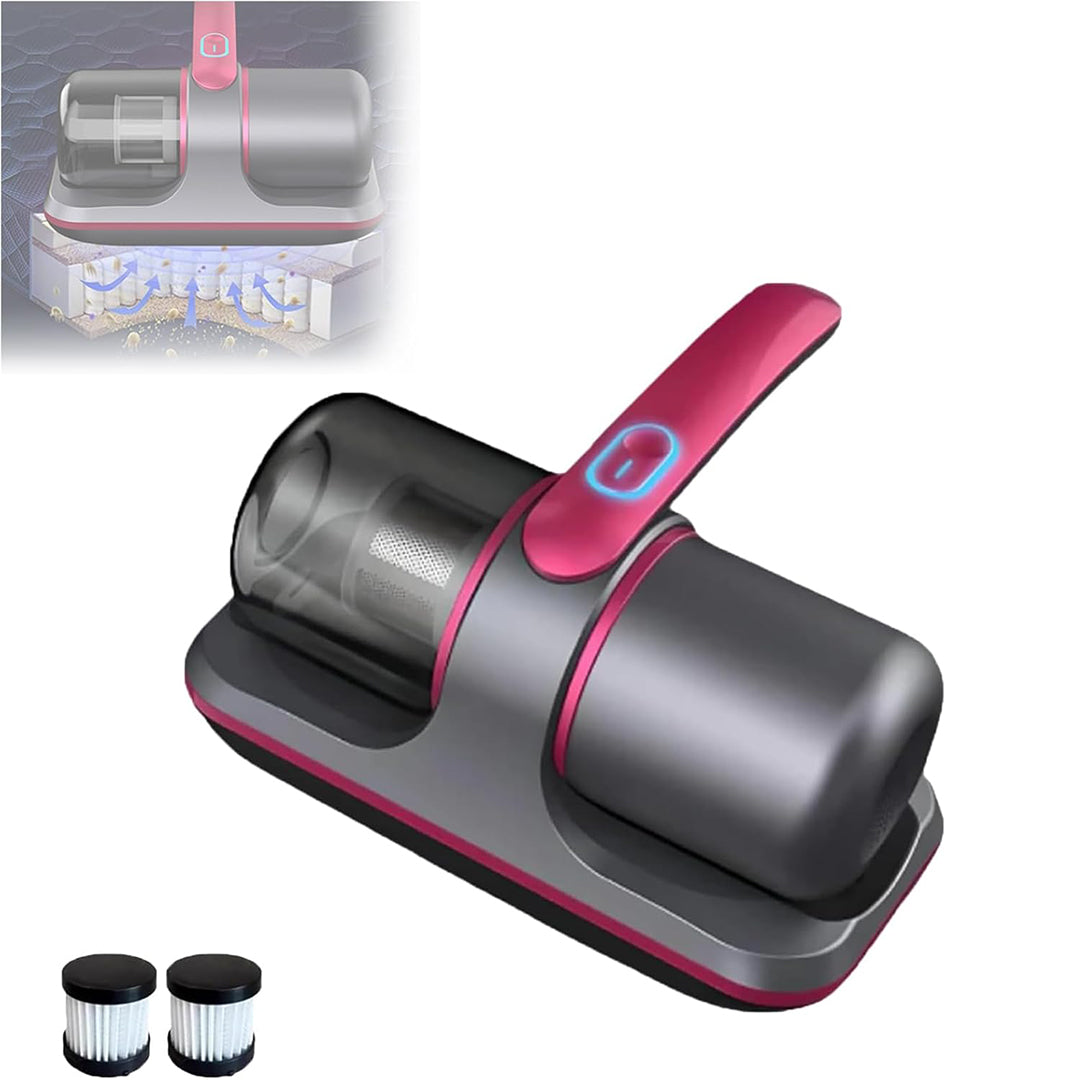 Aspiradora de Mano Inalámbrica para Cama - Limpieza Eficaz de Colchones, Sofás y Más, Con Succión Potente 8KPa, Filtro HEPA Lavable, Esterilización UV - AE003