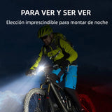 Juego de Luces para Bicicleta Recargables Súper Brillantes con 8+12 Modos, Impermeables IPX6 y Batería de Larga Duración - CL005