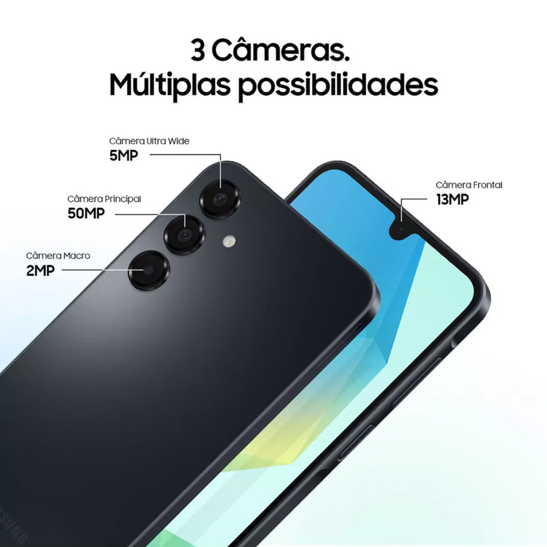 Samsung Galaxy A16 6GB RAM + 128GB ROM - Pantalla 6.7” Super AMOLED - Cámara Triple 50MP - Verde