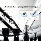 Afeitadora Eléctrica Kemei Multifuncional 4 en 1 Recargable - Con Cabezal para Nariz, Oídos, Cejas, Patillas y Barba - MC001