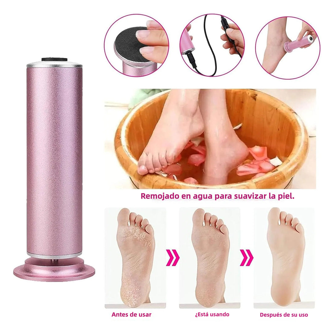 Removedor Eléctrico de Callos para Pies Ravifun 2 en 1 con Control de Velocidad y 60 Discos de Lija Reemplazables – MC003