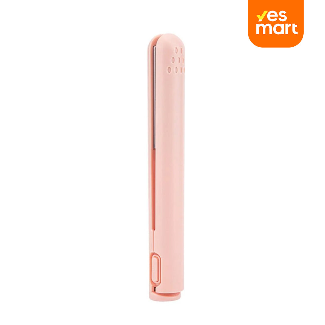 Mini Plancha de Pelo Dual Propósito DualGlam, Rizador y Alisador de Cabello, Compacto y Portátil, USB Recargable - SE003