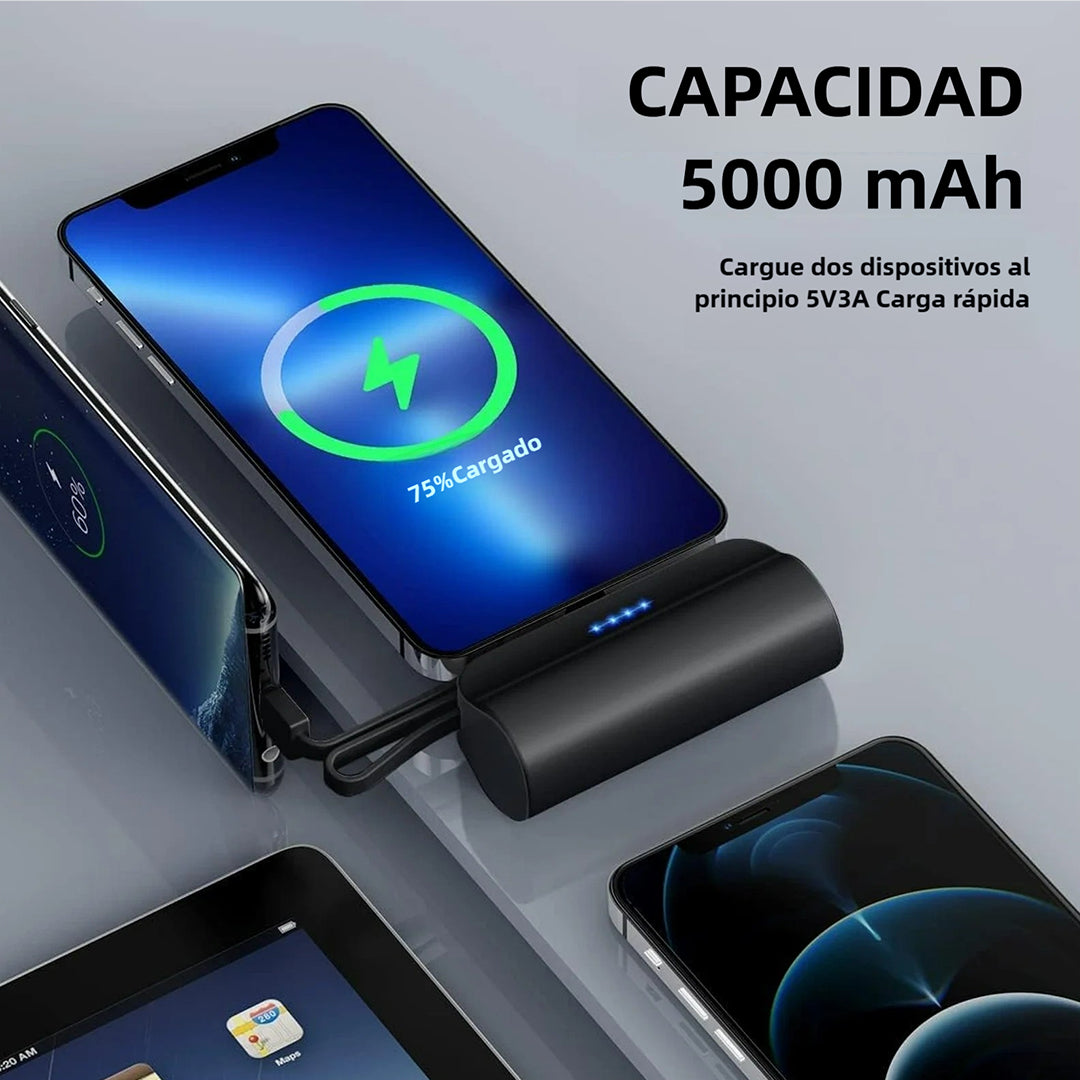 Power Bank Portátil 10,000mAh con Carga Rápida Tipo-C - Cargador para Teléfonos, Ideal para Viajes y Uso Diario BP002 - Yesmart