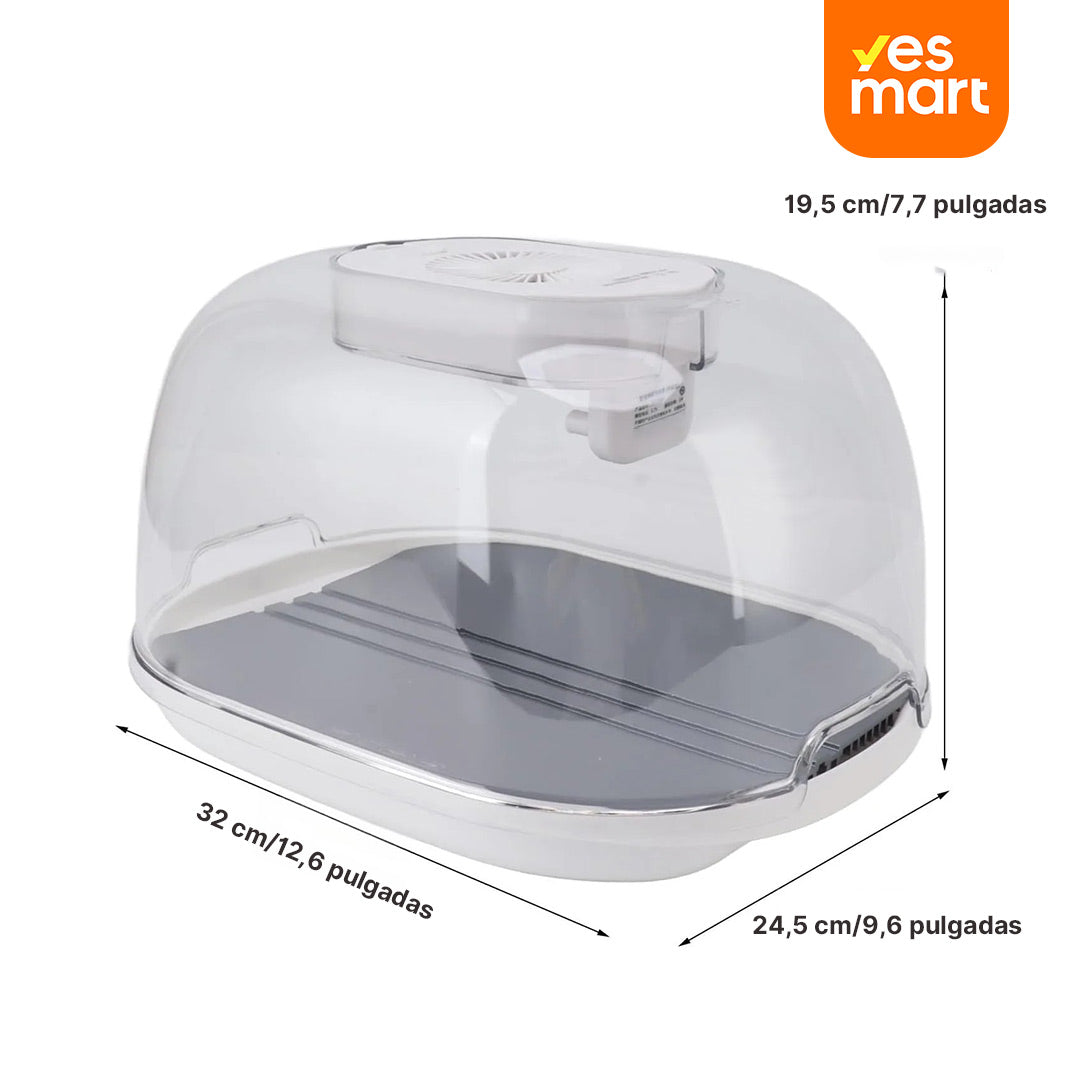 Bandeja Descongeladora USB para Carne con Bandeja de Drenaje y Tapa - AH003